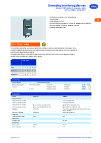 Thumbnail of document Data Sheet - 8146 Grounding monitoring devices